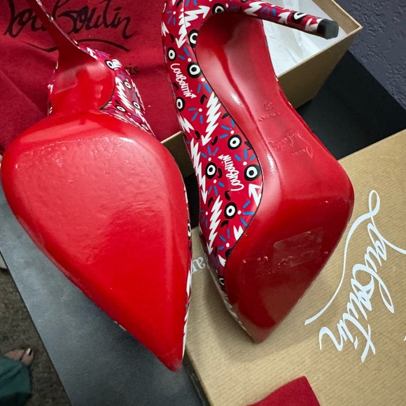 Red Christian Louboutin heels - Picture 7 of 13
